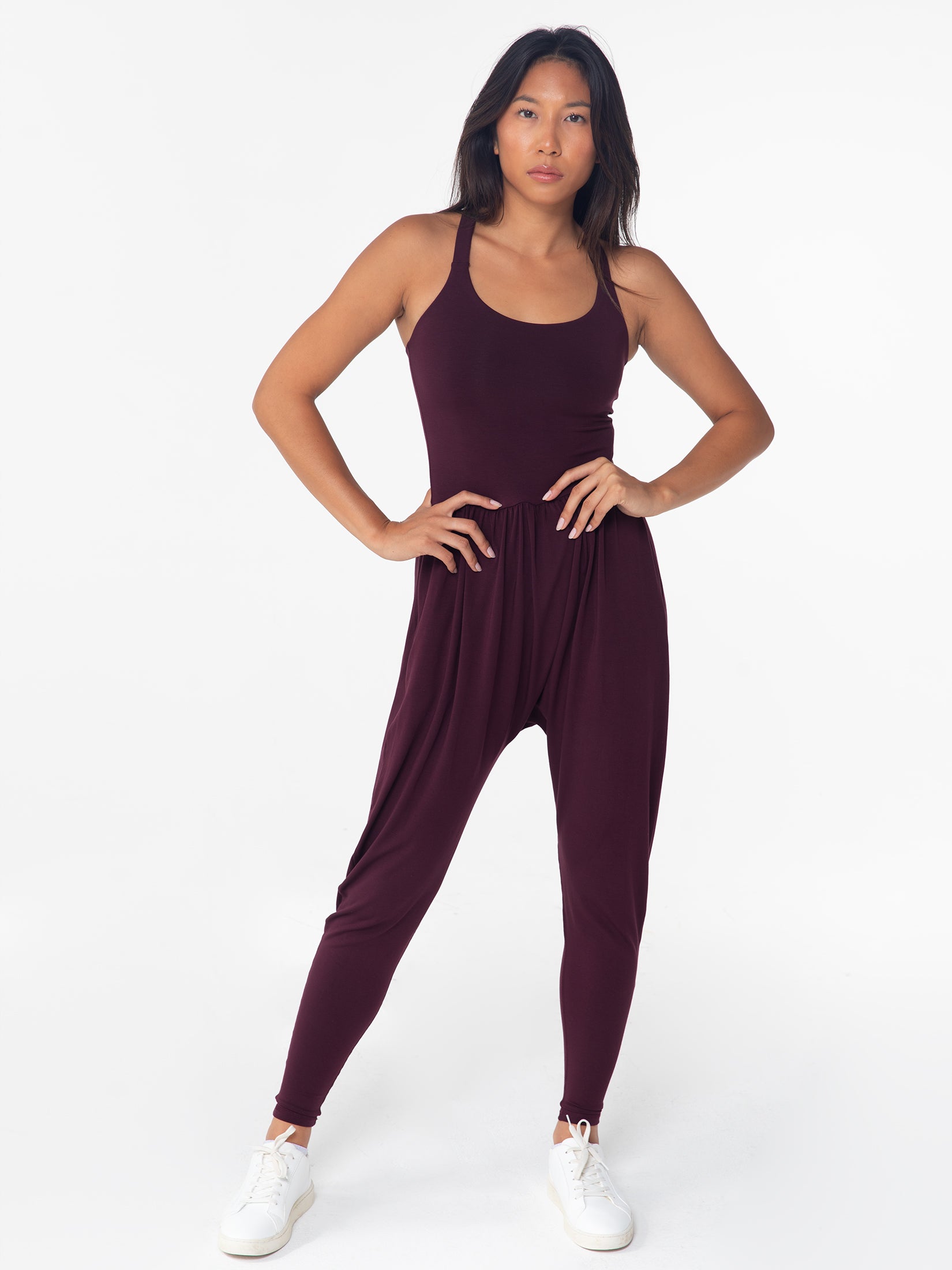 Bōdhi Jumper, Burgundy, Women's Activewear Jumpsuits