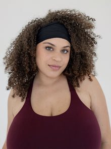 Flow Headband, Ribbed Black