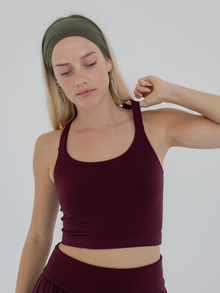 Flow Headband, Ribbed Moss