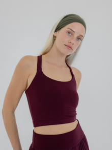 Flow Headband, Ribbed Moss