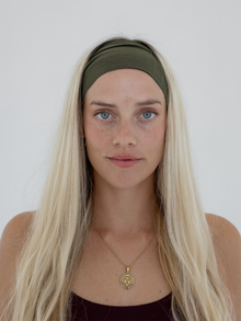 Flow Headband, Ribbed Moss