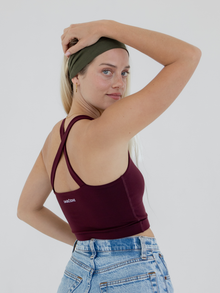 Flow Headband, Ribbed Moss