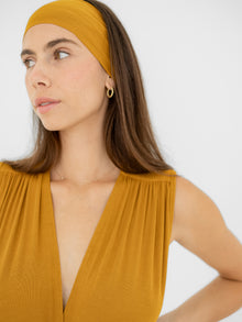 Flow Headband, Ribbed Mustard