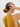 Flow Scrunchie, Ribbed Mustard