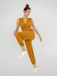 Flow Scrunchie, Ribbed Mustard