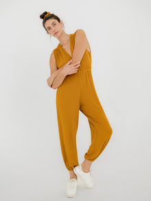 Flow Scrunchie, Ribbed Mustard