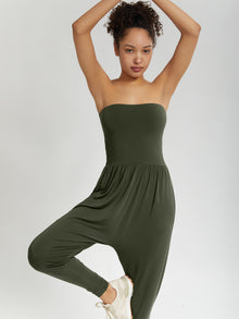 Strapless Bōdhi Jumper, Moss Green