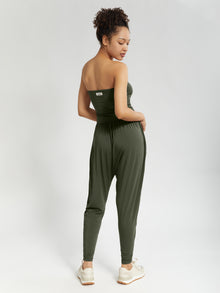 Strapless Bōdhi Jumper, Moss Green