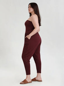 Strapless Bōdhi Jumper, Burgundy