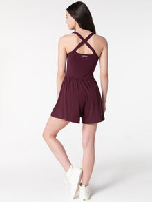 Lila Romper 2.0, Burgundy